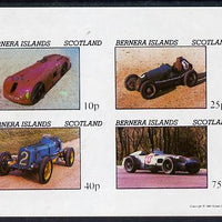 Bernera 1981 Early Racing Cars imperf,set of 4 values (imprint in lower margin) unmounted mint