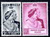 Solomon Islands 1949 KG6 Royal Silver Wedding set of 2 unmounted mint SG 75-6