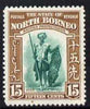 North Borneo 1939 Dyak 15c (from def set) lightly mounted mint, SG 311