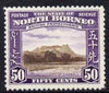 North Borneo 1939 Mount Kinabalu 50c (from def set) lightly mounted mint, SG 314