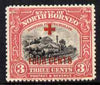 North Borneo 1918 Jesselton Railway Station 3c + 4c (Red Cross Fund) mounted mint, SG 237