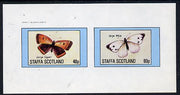 Staffa 1982 Butterflies (Large Copper & Large White) imperf,set of 2 values (40p & 60p) unmounted mint