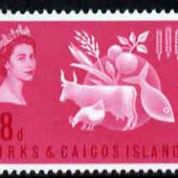 Turks & Caicos Islands 1963 Freedom From Hunger 8d unmounted mint, SG 254