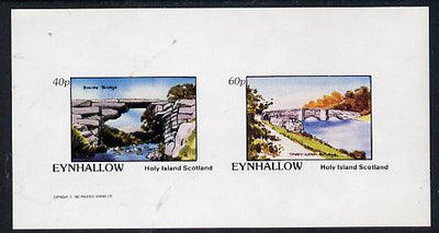 Eynhallow 1982 Bridges (Bronte & Sheepwash) imperf,set of 2 values (40p & 60p) unmounted mint