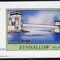 Eynhallow 1982 Bridges (Conway) imperf deluxe sheet (£2 value) unmounted mint
