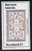 Bernera 1982 Ornate Book Covers #1 imperf souvenir sheet (£1 value)