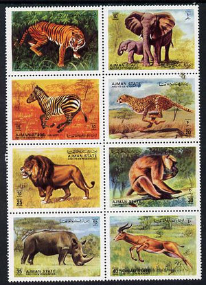 Ajman 1972 Animals perf set of 8 unmounted mint, Mi 1304-11A