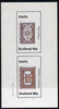 Staffa 1982 Ornate Book Covers #1 imperf set of 2 (40p & 60p)