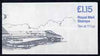 Great Britain 1979-81 Military Aircraft #6 (Lightning & Vulcan) £1.15 folded booklet with cyl number in margin at left SG FI2A