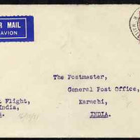 Great Britain 1931 First Flight cover to INDIA via Haifa