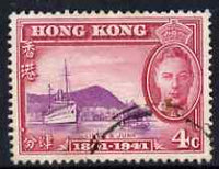 Hong Kong 1941 KG6 Centenary of British Occupation 4c cds used SG164