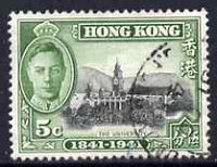 Hong Kong 1941 KG6 Centenary of British Occupation 5c cds used SG165