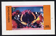 Nagaland 1974 Butterflies (Red Admiral) imperf souvenir sheet (2R value) unmounted mint