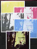 Grenada - Grenadines 1980 Disney - Christmas (Bambi) m/sheet, the set of 5 imperf progressive proofs comprising the 4 individual colours plus the completed all 4-colour composite, unmounted mint, SG MS 424