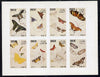 Dhufar 1972 Butterflies imperf,set of 8 values (1b to 1R) unmounted mint