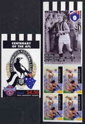 Australia 1996 Centenary of Australian Football League $4.50 booklet - Collingwood Magpies, complete and fine SG SB102