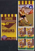 Australia 1996 Centenary of Australian Football League $4.50 booklet - Hawthorn Hawks, complete and fine SG SB108