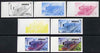 Mongolia 1997 Railway Locomotives 200t Steam Loco the set of 7 imperf progressive proofs comprising the 4 individual colours plus 2, 3 and all 4-colour composites unmounted mint, as SG 2592