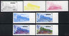 Mongolia 1997 Railway Locomotives 300t FDP Steam Loco Lass the set of 7 imperf progressive proofs comprising the 4 individual colours plus 2, 3 and all 4-colour composites unmounted mint, as SG 2593