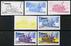 Mongolia 1997 Railway Locomotives 350t 0-6-0 Tank Loco Arima the set of 7 imperf progressive proofs comprising the 4 individual colours plus 2, 3 and all 4-colour composites unmounted mint, as SG 2594