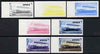 Mongolia 1997 Railway Locomotives 400t Diesel Loco 216 the set of 7 imperf progressive proofs comprising the 4 individual colours plus 2, 3 and all 4-colour composites unmounted mint, as SG 2595