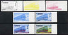 Mongolia 1997 Railway Locomotives 500t Diesel Loco T6-106 the set of 7 imperf progressive proofs comprising the 4 individual colours plus 2, 3 and all 4-colour composites unmounted mint, as SG 2596