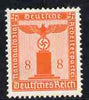 Germany 1938 Party Official 8pf vermilion (wmk Swastikas) unmounted mint, SG O653