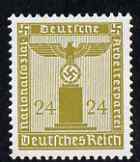 Germany 1938 Party Official 24pf sage-green (wmk Swastikas) unmounted mint, SG O656