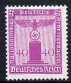 Germany 1938 Party Official 40pf magenta (wmk Swastikas) unmounted mint, SG O658