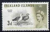 Falkland Islands 1960-66 Upland Goose 3d from def set unmounted mint, SG 197