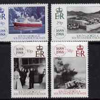 South Georgia & the South Sandwich Islands 1988 300th Anniversary of Lloyd's of London perf set of 4 unmounted mint, SG 183-86