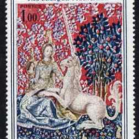 France 1964 French Art - The Lady & the Unicorn (15th-century tapestry) unmounted mint, SG 1639