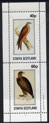 Staffa 1981 Birds of Prey #03 perf,set of 2 values (40p & 60p) unmounted mint