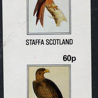 Staffa 1981 Birds of Prey #03 imperf,set of 2 values (40p & 60p) unmounted mint