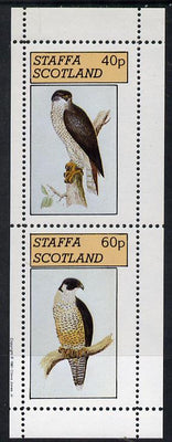Staffa 1981 Birds of Prey #04 perf,set of 2 values (40p & 60p) unmounted mint