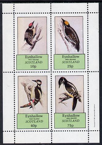 Eynhallow 1981 Woodpeckers perf,set of 4 values (10p to 75p) unmounted mint