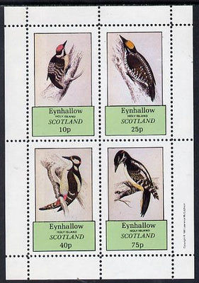 Eynhallow 1981 Woodpeckers perf,set of 4 values (10p to 75p) unmounted mint