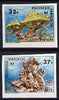 French Polynesia 1979 Coral (2nd series) set of 2 IMPERF unmounted mint, as SG 292-93