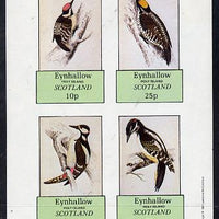 Eynhallow 1981 Woodpeckers imperf set of 4 values (10p to 75p) unmounted mint