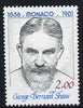 Monaco 1981 George Bernard Shaw 2f - from Birth Anniversaries set - unmounted mint, SG 1536