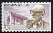 Monaco 1987 Charles Edouard Jeanneret (Le Courbusier) 4f from Anniversaries set unmounted mint, SG1846
