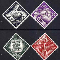 Monaco 1953 Fifteenth Olympic Games Helsinki Air set of 4 unmounted mint, SG 469-72