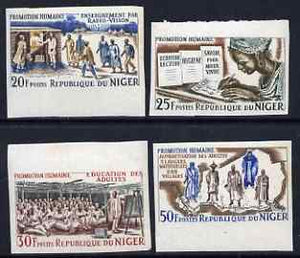 Niger Republic 1965 Human Progress set of 4 IMPERF unmounted mint, as SG 193-96