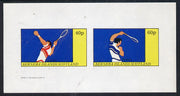 Bernera 1982 Tennis imperf,set of 2 values (40p & 60p) unmounted mint