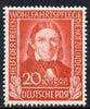 Germany - West 1949 Refugees Relief Fund 20pf+10pf Froebel unmounted mint SG 1041