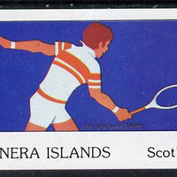Bernera 1982 Tennis imperf souvenir sheet (£1 value) unmounted mint