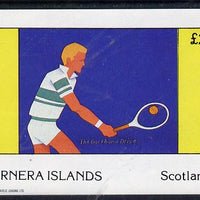 Bernera 1982 Tennis imperf deluxe sheet (£2 value) unmounted mint