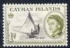 Cayman Islands 1962-64 Cat Boat 1d unmounted mint, SG 166