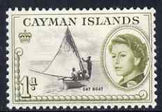 Cayman Islands 1962-64 Cat Boat 1d unmounted mint, SG 166
