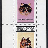 Bernera 1982 Cats (Tortoiseshell etc) perf,set of 2 values (40p & 60p) unmounted mint